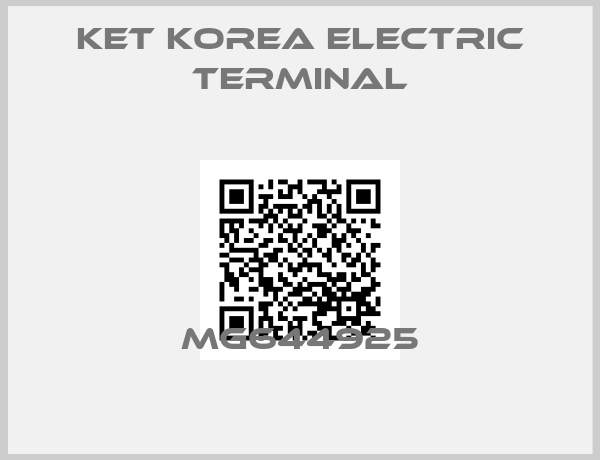 KET Korea Electric Terminal-MG644925