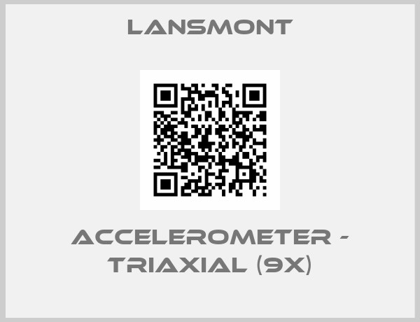 Lansmont-Accelerometer - Triaxial (9X)