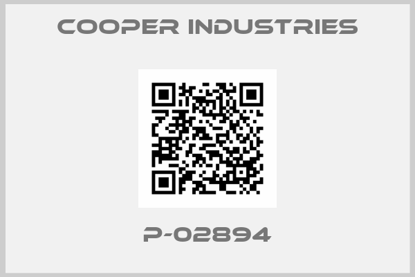 Cooper industries-P-02894