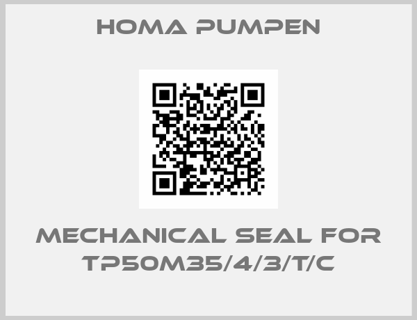 Homa Pumpen-MECHANICAL SEAL for TP50M35/4/3/T/C