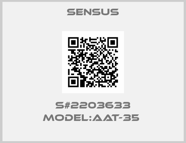 Sensus-S#2203633 MODEL:AAT-35 