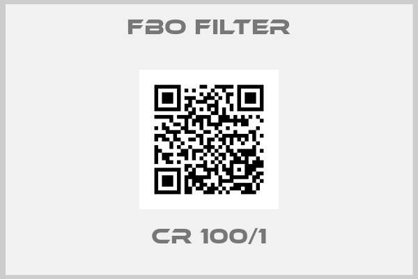 FBO Filter-CR 100/1
