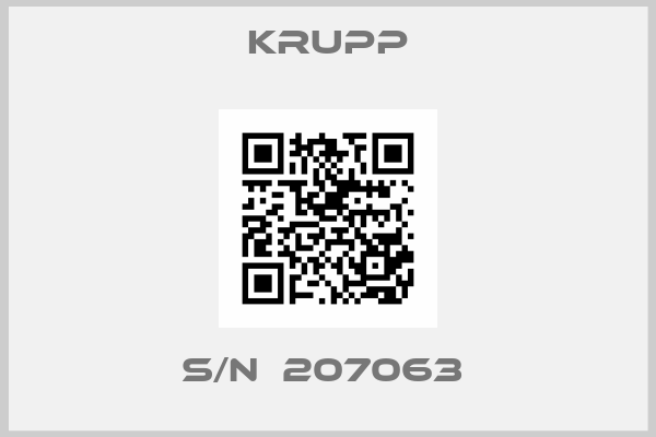 Krupp-S/N  207063 