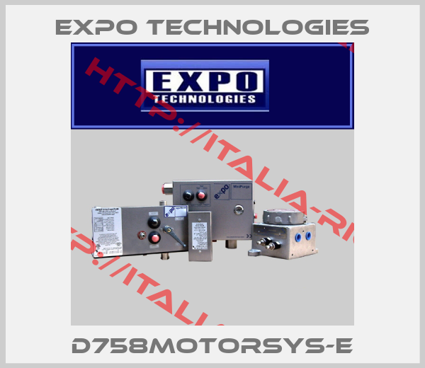 Expo Technologies-D758MOTORSYS-E