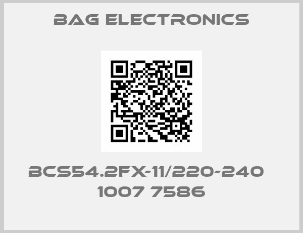 BAG Electronics-BCS54.2FX-11/220-240   1007 7586