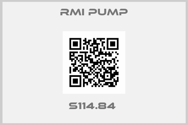 Rmi Pump-S114.84 
