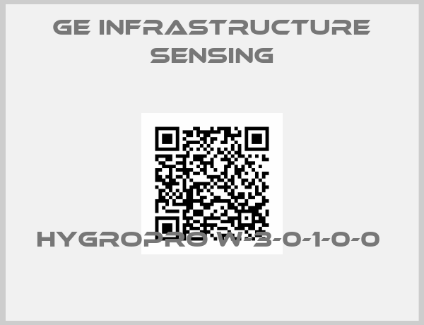 GE Infrastructure Sensing-HYGROPRO W-3-0-1-0-0 