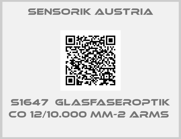 Sensorik Austria-S1647  Glasfaseroptik CO 12/10.000 mm-2 arms 