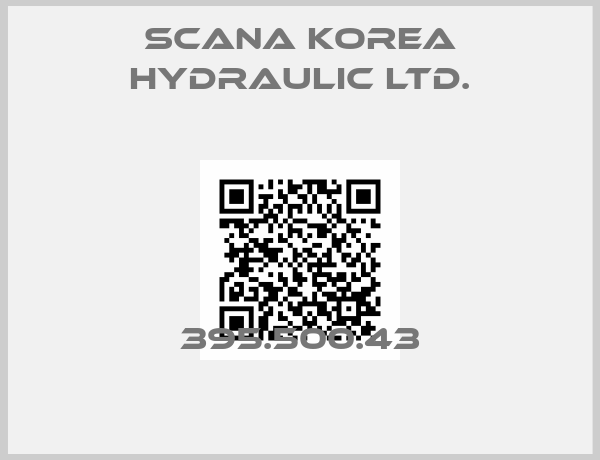 SCANA KOREA HYDRAULIC LTD.-395.500.43
