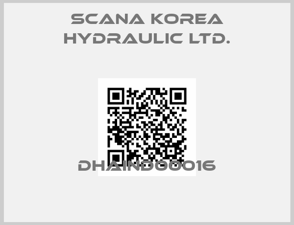 SCANA KOREA HYDRAULIC LTD.- DHAIND00016