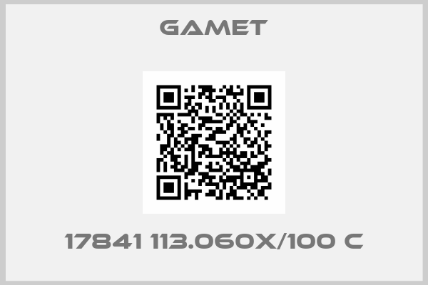 Gamet-17841 113.060X/100 C