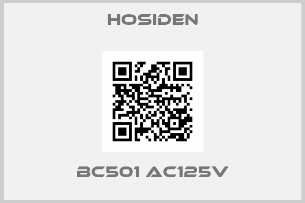 HOSIDEN-BC501 AC125V