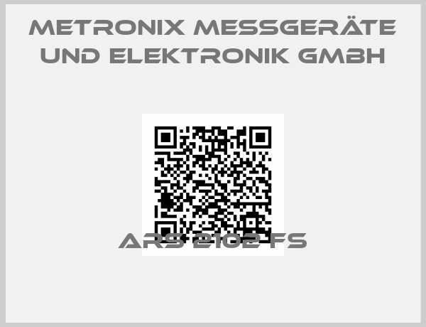 Metronix Meßgeräte und Elektronik GmbH-ARS 2102 FS