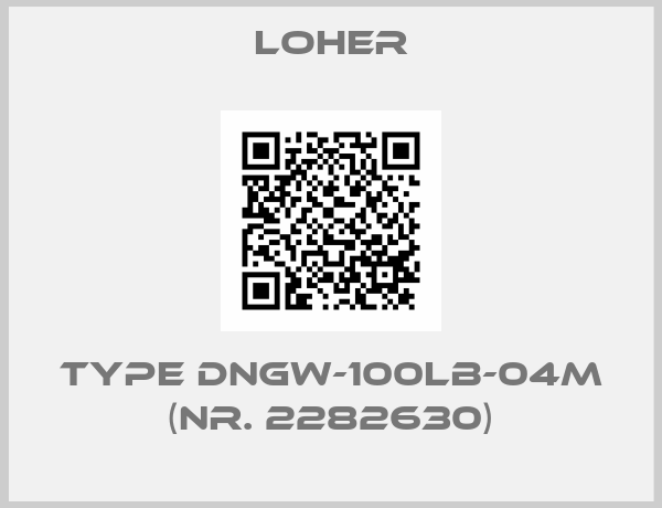 Loher-Type DNGW-100LB-04M (Nr. 2282630)