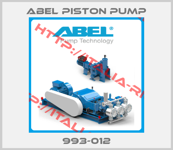 ABEL Piston pump- 993-012