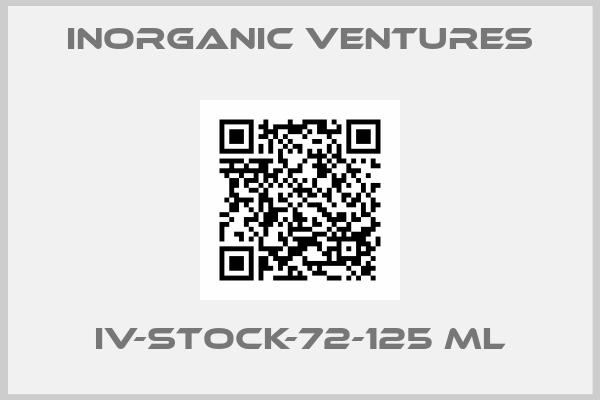 Inorganic Ventures-IV-STOCK-72-125 mL