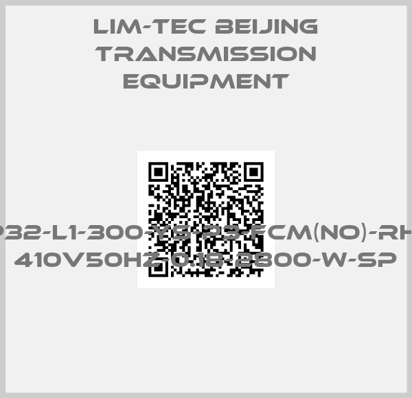 LIM-TEC Beijing Transmission Equipment-LAP32-L1-300-YS-P3-FCM(NO)-RH-AC 410V50HZ-0.18-2800-W-SP