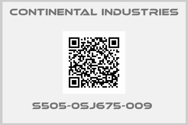 Continental Industries-S505-0SJ675-009 