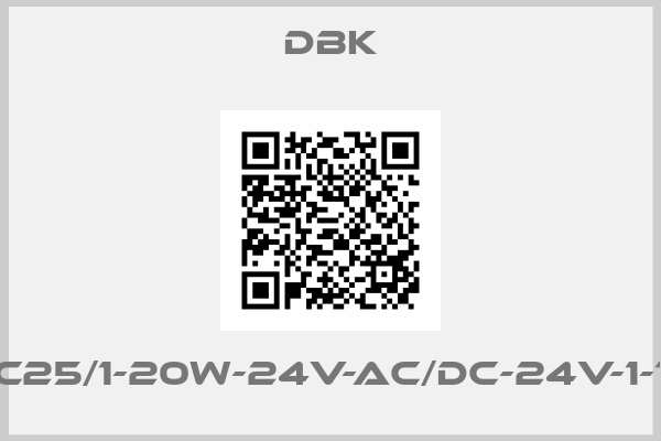 DBK-C25/1-20W-24V-AC/DC-24V-1-1