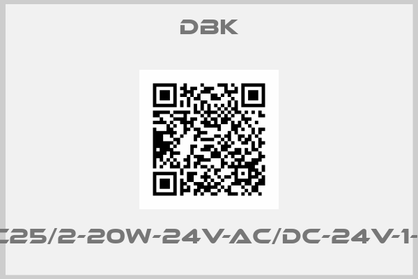 DBK-C25/2-20W-24V-AC/DC-24V-1-1