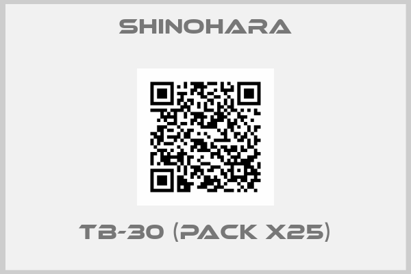 SHINOHARA-TB-30 (pack x25)