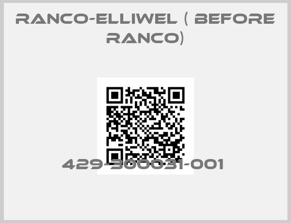 Ranco-elliwel ( before Ranco)-429-300031-001 