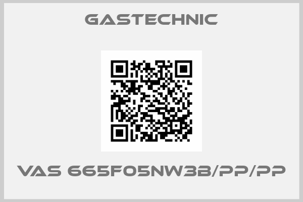 Gastechnic-VAS 665F05NW3B/PP/PP