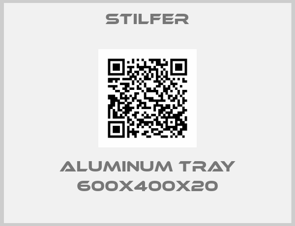 STILFER-Aluminum tray 600x400x20