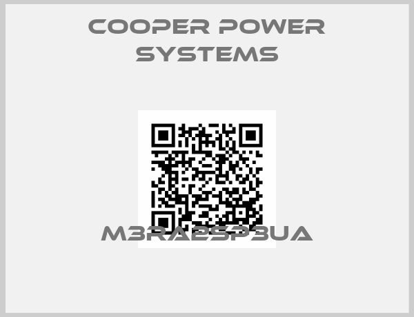 Cooper power systems-M3RA2SP3UA