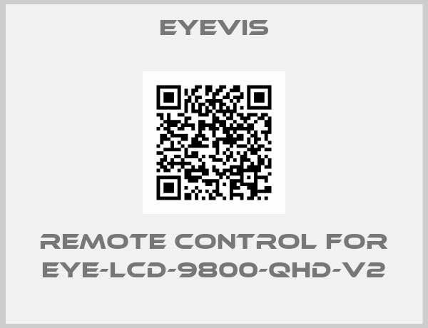 Eyevis-remote control for EYE-LCD-9800-QHD-V2