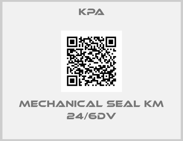 KPA-MECHANICAL SEAL KM 24/6DV