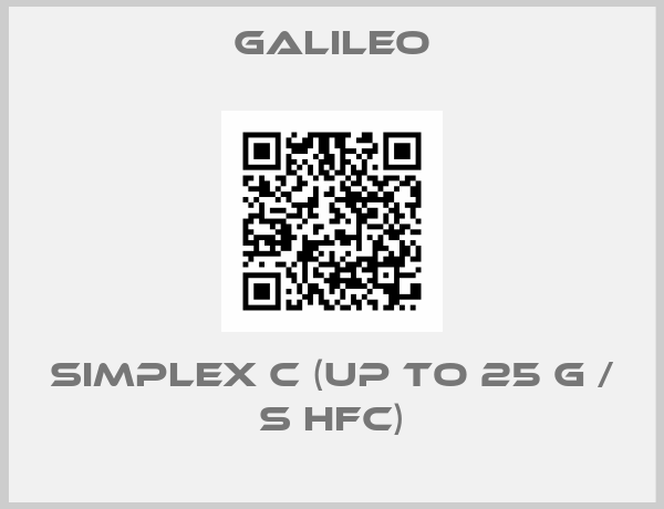 Galileo-SIMPLEX C (up to 25 g / s HFC)