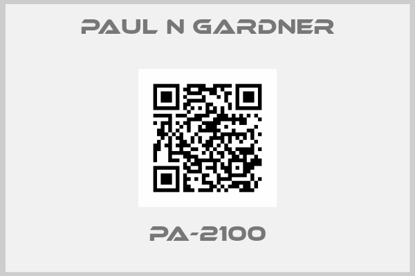 Paul N Gardner-PA-2100