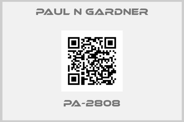 Paul N Gardner-PA-2808