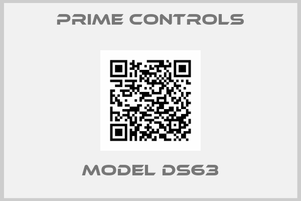 PRIME CONTROLS-Model DS63