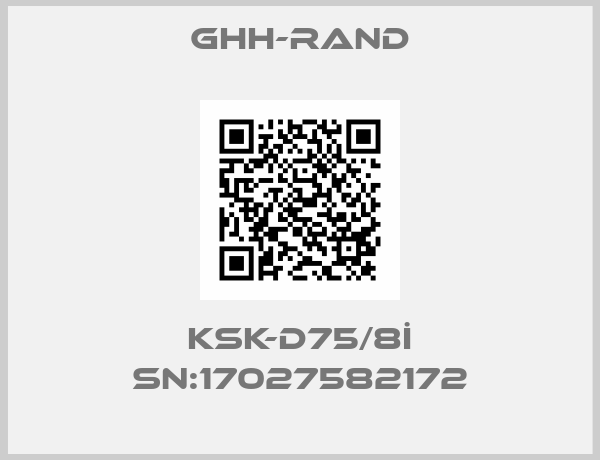 ghh-rand-KSK-D75/8İ SN:17027582172