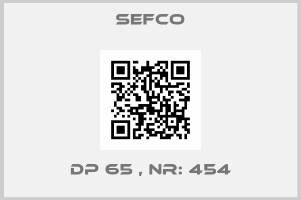 SEFCO-DP 65 , Nr: 454