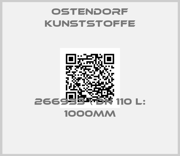 Ostendorf Kunststoffe-266933 \ DN 110 L: 1000mm