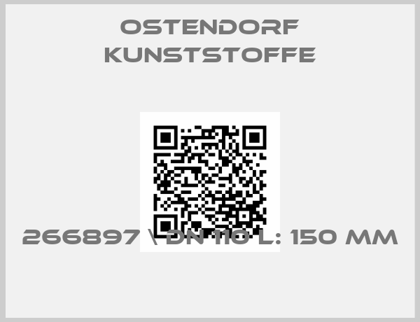 Ostendorf Kunststoffe-266897 \ DN 110 L: 150 mm