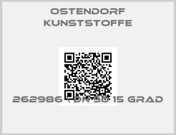 Ostendorf Kunststoffe-262986 \ DN 50 15 Grad