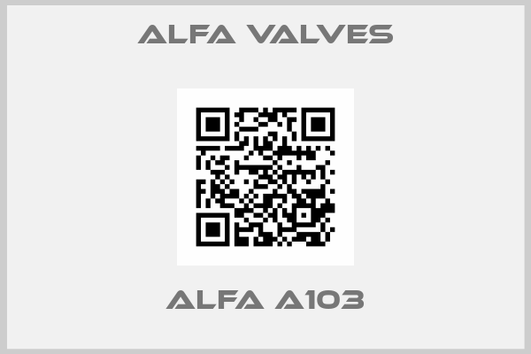 Alfa Valves-Alfa A103