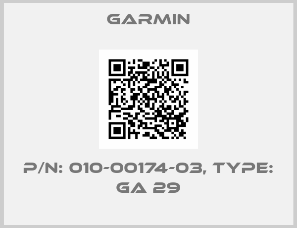 GARMIN-P/N: 010-00174-03, Type: GA 29