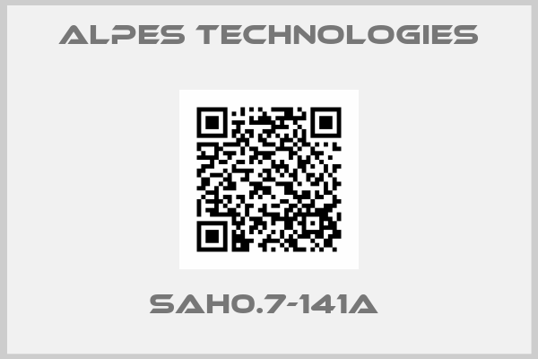 ALPES TECHNOLOGIES-SAH0.7-141A 