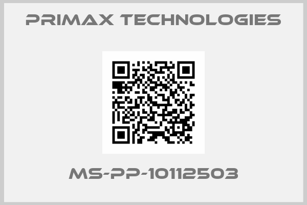 Primax Technologies-MS-PP-10112503