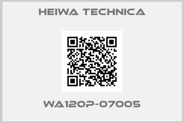 HEIWA TECHNICA-WA120P-07005