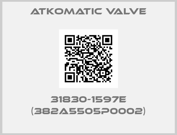 ATKOMATIC VALVE- 31830-1597E (382A5505P0002)
