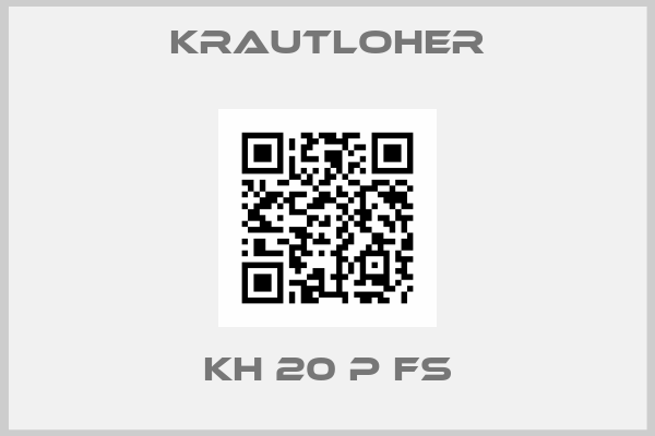 Krautloher-KH 20 P FS