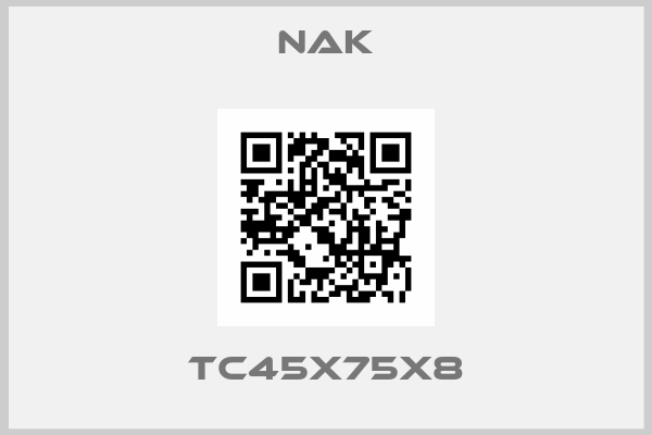 NAK-TC45x75x8