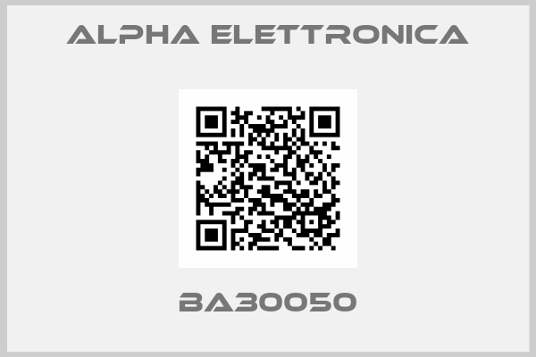 ALPHA ELETTRONICA-BA30050