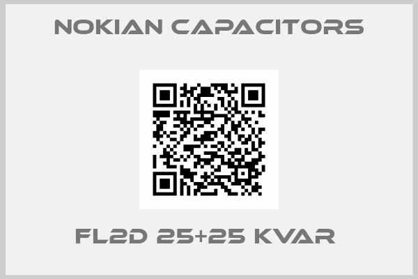 Nokian Capacitors-FL2D 25+25 KVAr 
